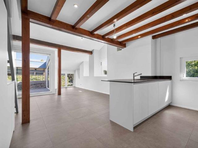 Beautiful duplex with mezzanine and exposed beams