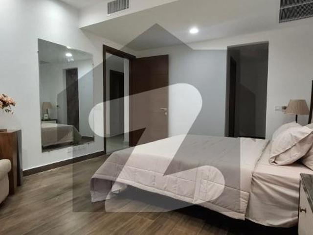 Beautiful Three Bed Fully Furnished Facing Park Apartment For Rent In Penta Square By DHA Lahore