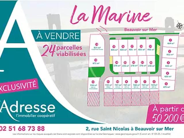 Beauvoir sur Mer 85230 Achat / Vente terrain