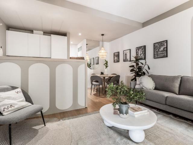 Beach Themed 1 Bedroom Apartment with French Balcony and Workstation in Goya, Madrid Amsterdam Apartments for Rent