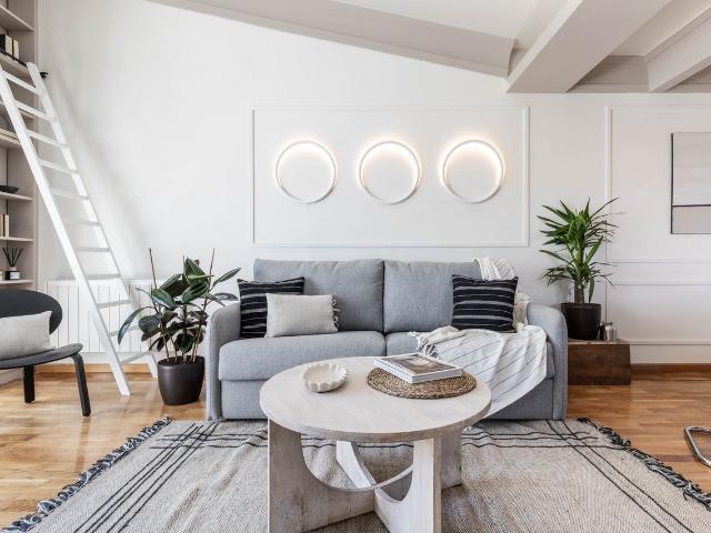 Beach Inspired 1 Bedroom Apartment with Spacious Terrace and Workspace in Chueca, Madrid Amsterdam Apartments for Rent