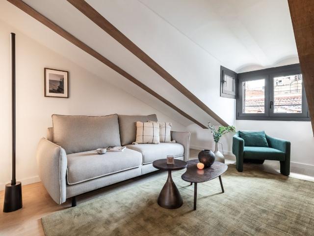 Beach Inspired 1 Bedroom Apartment with Private Office in Centro Madrid, Madrid Amsterdam Apartments for Rent