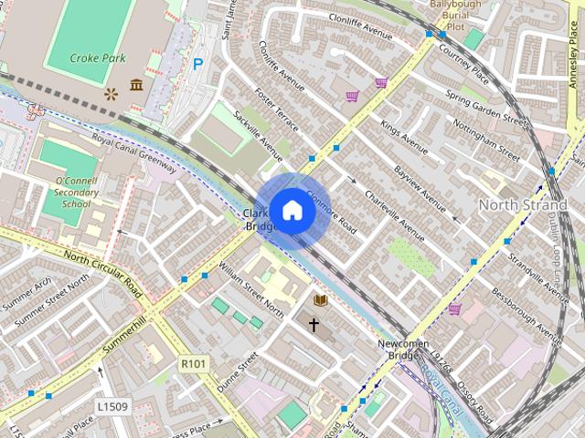 Bed for male in a twin room in Drumcondra, Dublin