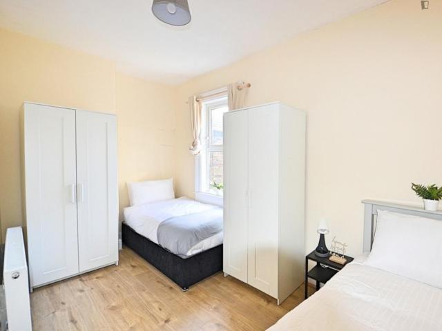 Bed in a twin ensuite bedroom, in Ballybough