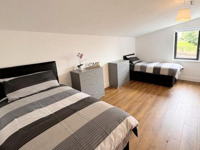 Bed in a pleasant twin male bedroom, in Mallow Road