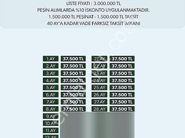 Beker Prime Projemizde 3+1 50.000tl Taksit İle ~yılmaz Emlak