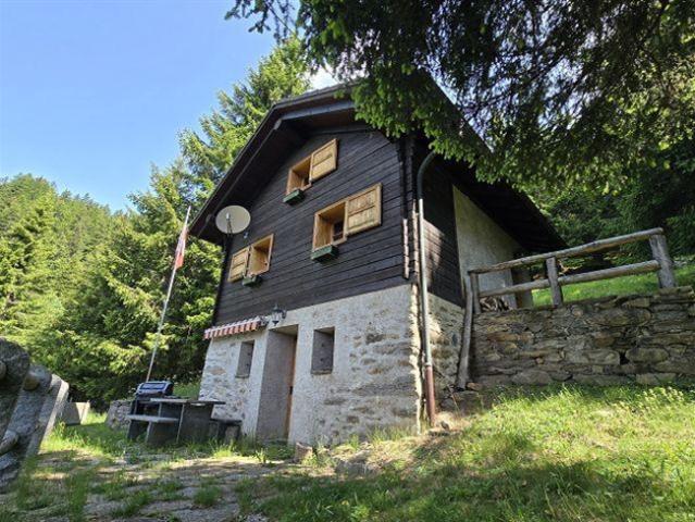 Bel chalet di 3,5 loc. immerso nella natura molto soleggiata, tranquilla, con bella vista