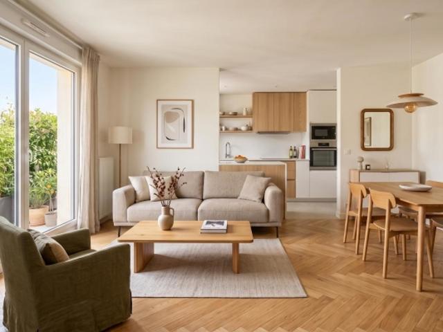 Bel Appartement 3 pièces à proximité immédiate des transports avec balcon !