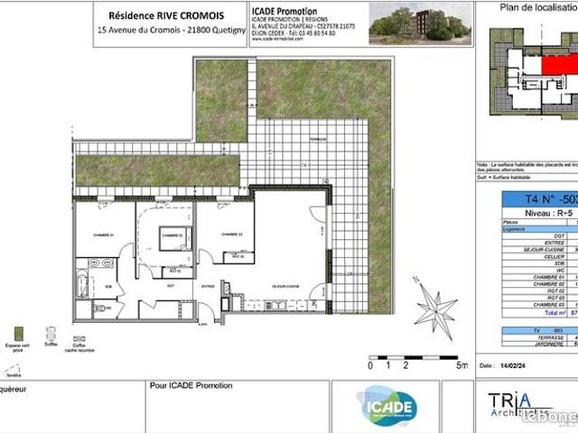 Bel appartement 4 pièces 87m² à vendre