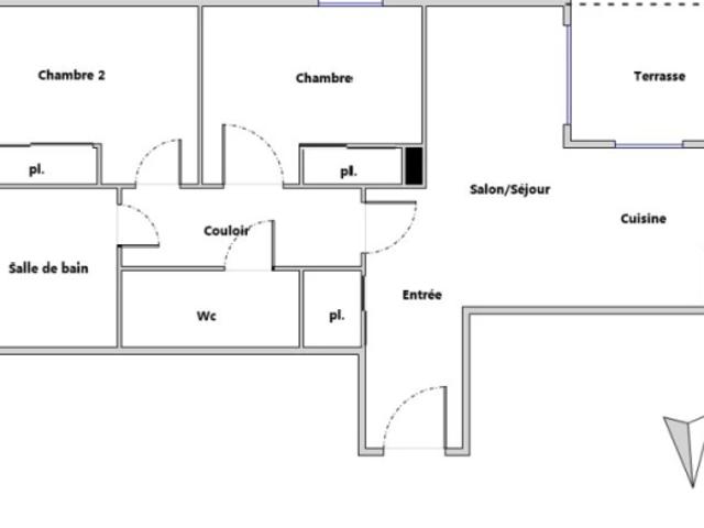 Bel appartement avec terrasse et piscine sans vis à vis en périphérie de Bordeaux