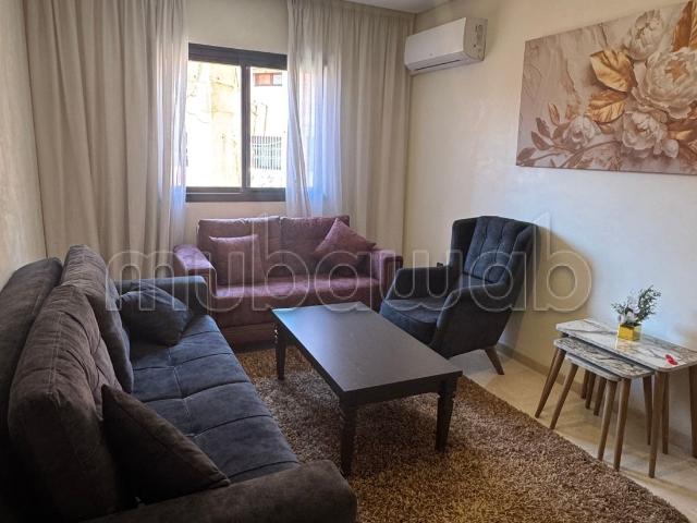 Bel appartement en location à Guéliz. Surface totale 70 m². Meublé