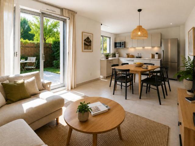BEL appartement LUMINEUX avec JARDIN