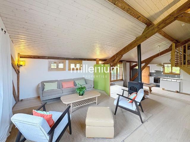 Bel appartement meublé style Loft à Plan Les Ouates