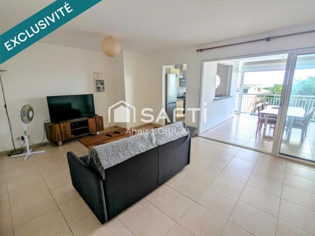 Bel appartement T2 meublé avec vue sur mer