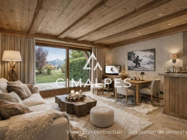 Bel appartement T2 Terrasse plein sud Centre village 36m² Megève