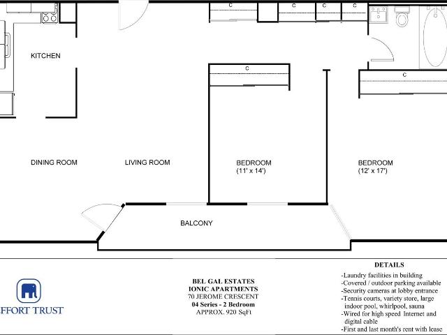Bel Gal Estates Ionic 2 Bedroom Apartment for Rent at 70 Jerome Cres, Hamilton, ON L8E 3H1 Riverdale West