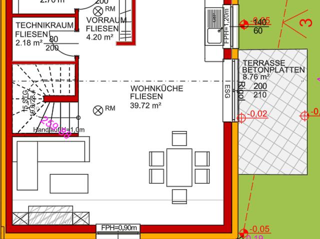 Belagsfertige Doppelhaushälfte mit Garten