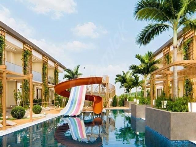 BELEK MEVA WHITE DREAMS 1+1 SIFIR SİTE İÇİ YÜZME HAVUZLU BAHÇELİ
