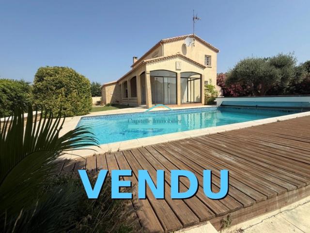 Belle villa familiale à Mireval 160m2 terrain 1200m2 piscine
