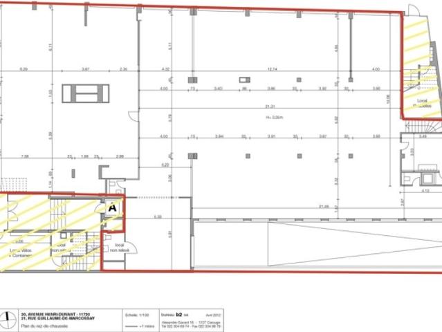 Belle arcade de 610 m2 et son dépôt de 638 m2 au coeur de Plainpalais