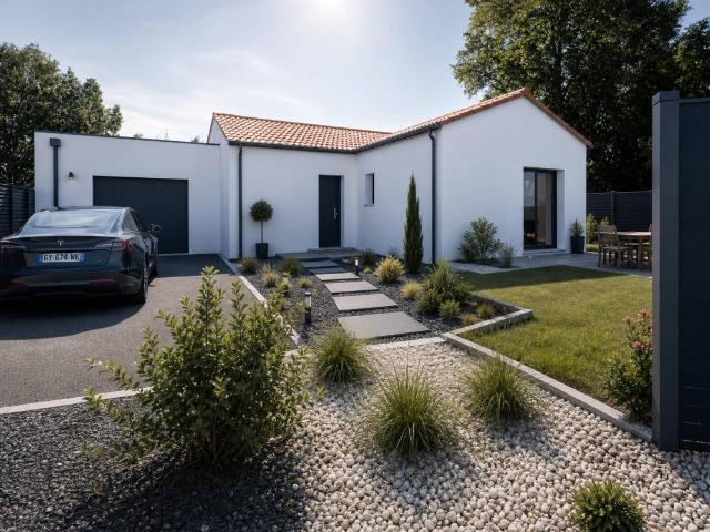 Belle Maison 3 chambres de plain pied avec garage