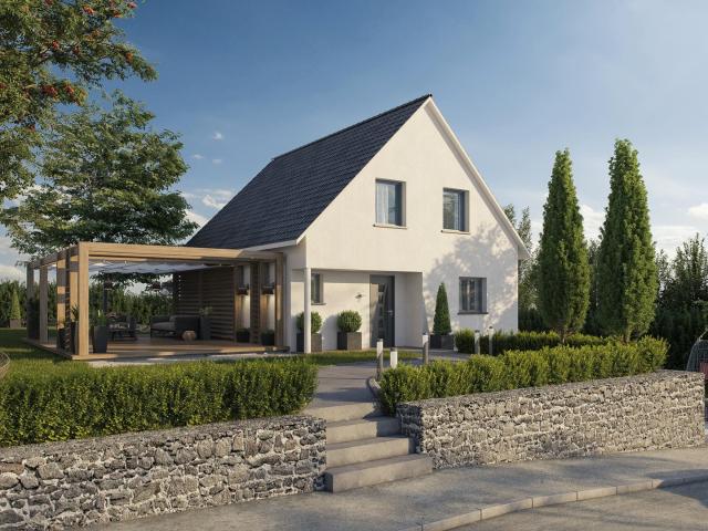 Belle maison 116 m2 entièrement personnalisable à Buschwiller, avec sous sol et garage
