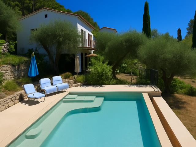 Belle Maison Avec Vue Panoramique Mer 135m² Châteauneuf Grasse