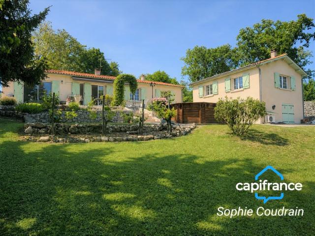 Belle Maison de plain pied avec 3 chambres et jardin arboré à vendre 6 pièces ALLEZ ET CAZENEUVE 47