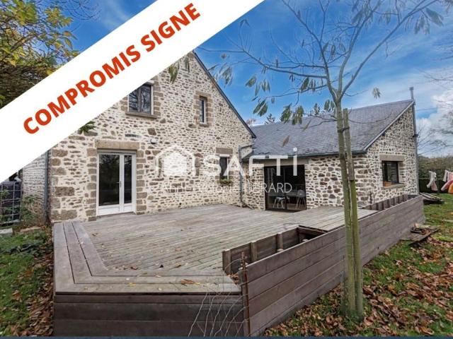 Belle maison en pierres avec grand jardin