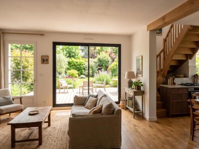 Belle maison lumineuse, 3 chambres + terrasse et jardin à 10 min à pied de la PLAGE !