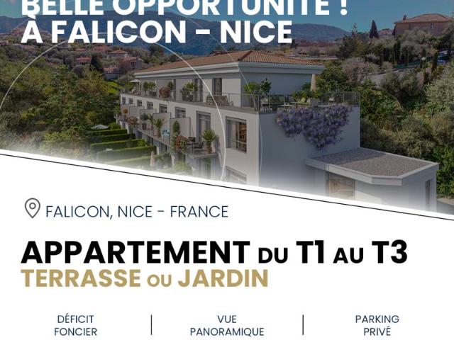 Belle opportunité sur les hauteurs de Nice !