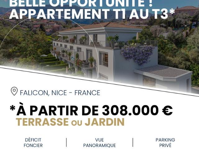 Belle opportunité sur les hauteurs de Nice !