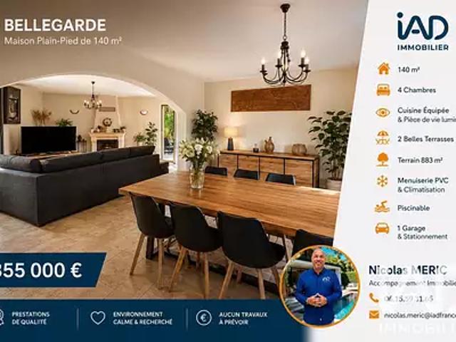 Bellegarde 30127 Achat / Vente maison 5 pièces t5