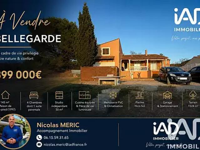 Bellegarde 30127 Achat / Vente maison 5 pièces t5 parking