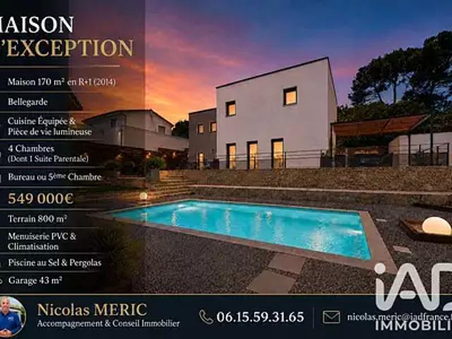 Bellegarde 30127 Achat / Vente maison 7 pièces t7