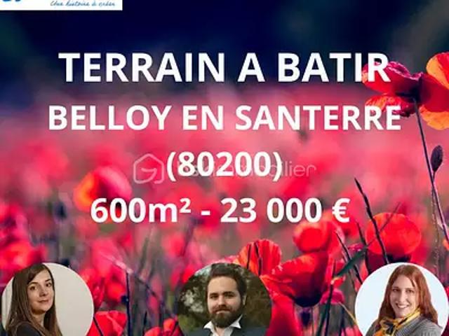 Belloy en Santerre 80200 Achat / Vente terrain