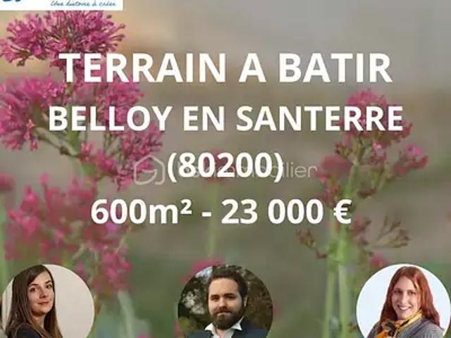 Belloy en Santerre 80200 Achat / Vente terrain