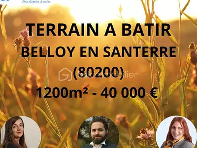 Belloy en Santerre 80200 Achat / Vente terrain