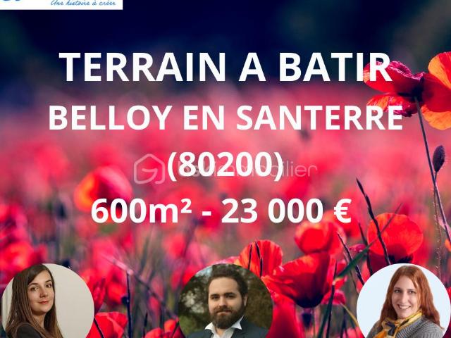 Belloy en Santerre Vente Terrain 80