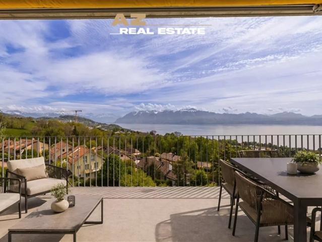 BELMONT SUR LAUSANNE Eine seltene Signatur mit Blick auf den See