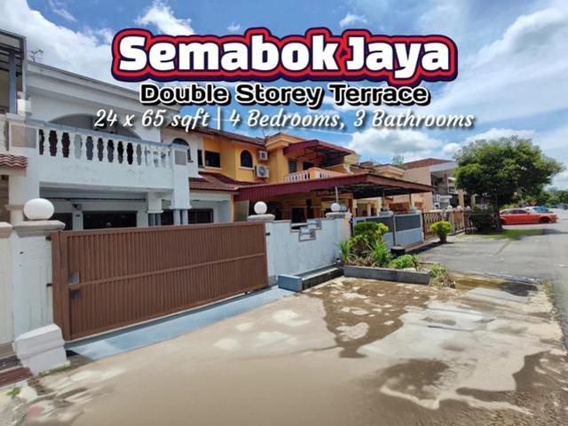 Below Value 150k Double Storey Terrace Semabok Jaya near Bukit Baru