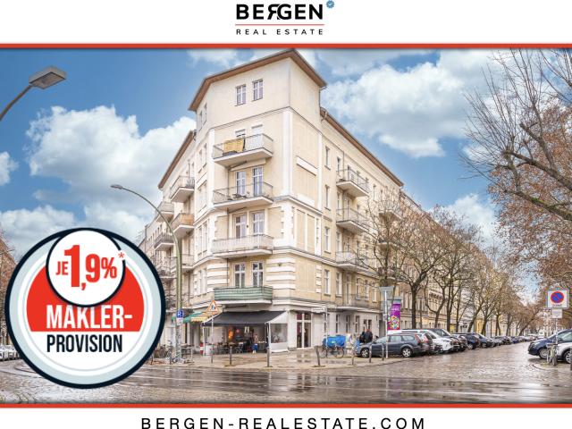 Berlin Mitte: Bezugsfreie 4 Zimmer Altbau Idylle mit Balkon in lebendiger Kiezlage