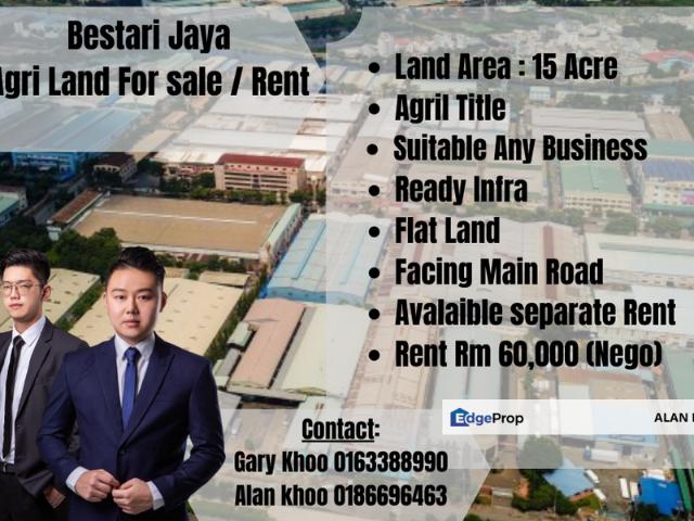 Bestari Jaya Batang Berjuntai Agril Land 15 Acre For rent