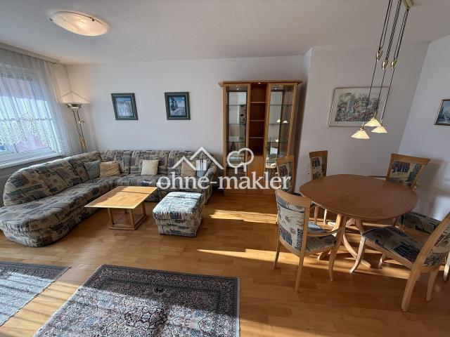 Bestlage: Provisionsfreie 3 Zimmer Wohnung, Süd Loggia, Top Grundriss, Parkplatz, voll möbliert