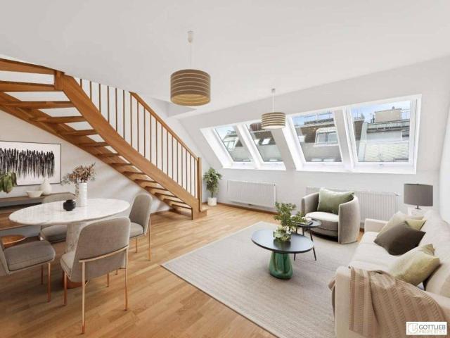 Bestlage Servitenviertel! Sonnendurchflutete 2 Zimmer Dachgeschoss Wohnung in Ruhelage