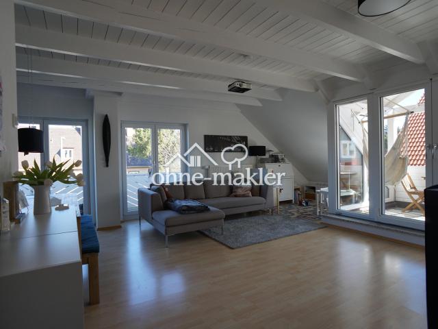 Besondere DG Maisonette Wohnung in Alt Riem: 74qm bezahlen, auf 89qm wohnen