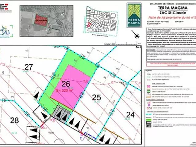 Bessan 34550 Programme neuf terrain neuf à vendre