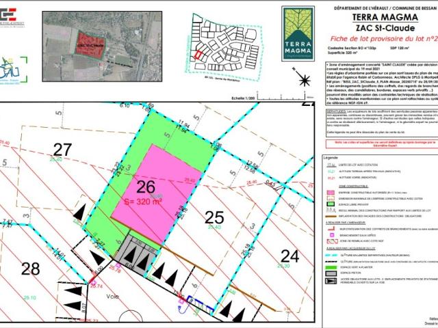Bessan Vente Terrain 34