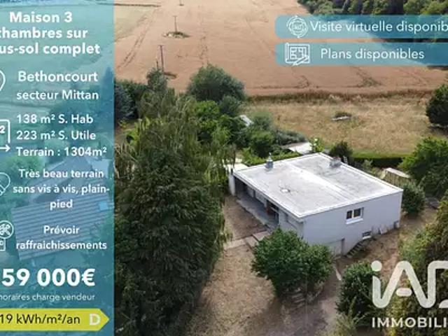 Bethoncourt 25200 Achat / Vente maison 6 pièces t6