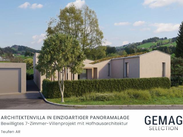 Bewilligte Architektenvilla an privilegierter Wohnlage